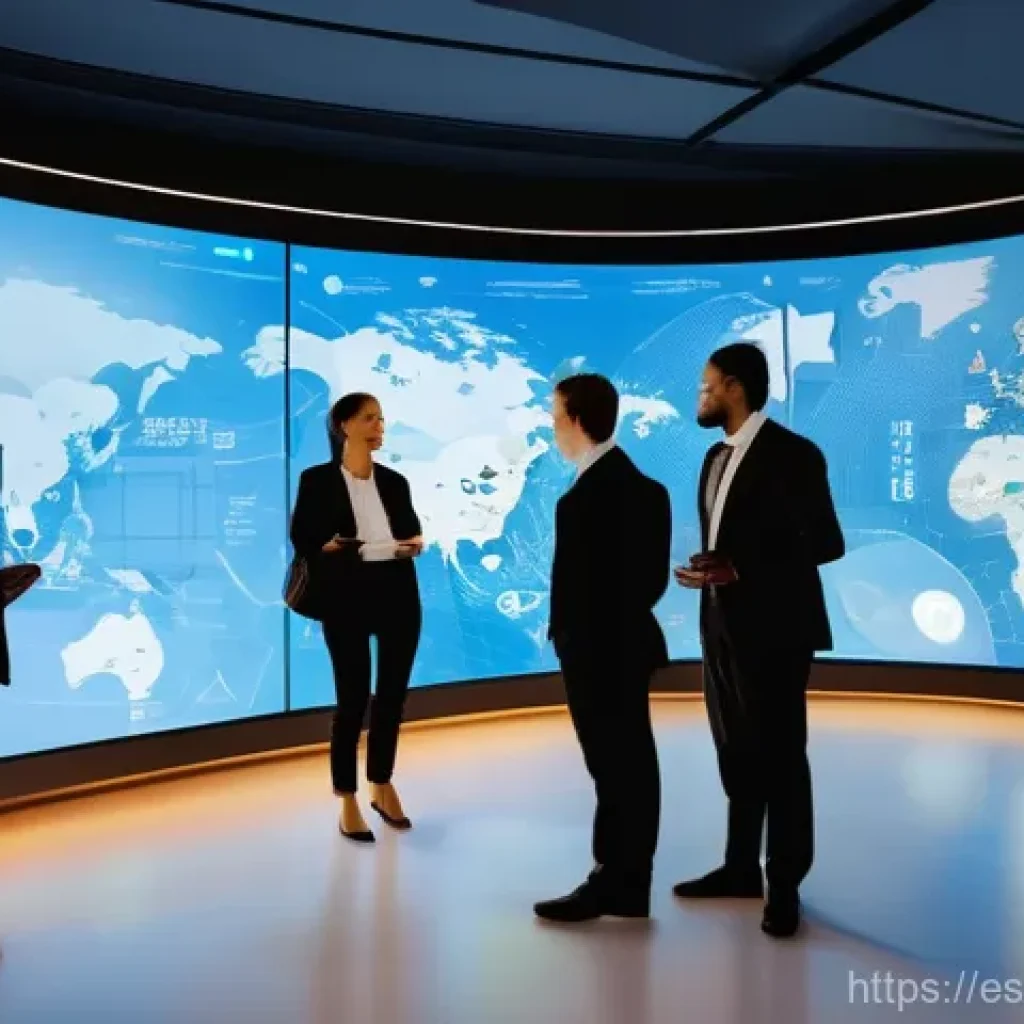 고객 여정 맵핑과 비즈니스 목표 정렬 - **Prompt:** A diverse group of customers (men and women, various ages and ethnicities, dressed in st...