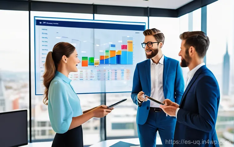 고객 여정 맵의 ROI 분석 방법 - **Prompt 1: Digital Empathy Turning into Revenue**
    "A vibrant, collaborative office scene featur...