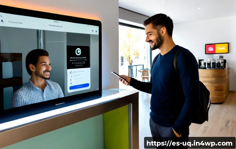 고객 여정 맵핑과 디지털 전환 - Photorealistic Spanish small-business owner reviewing a customer journey on a large tablet with a yo...